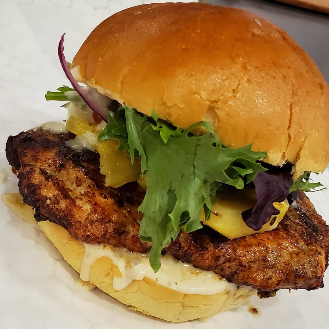 Authentic Burgers at Jus Fishy Brooklyn